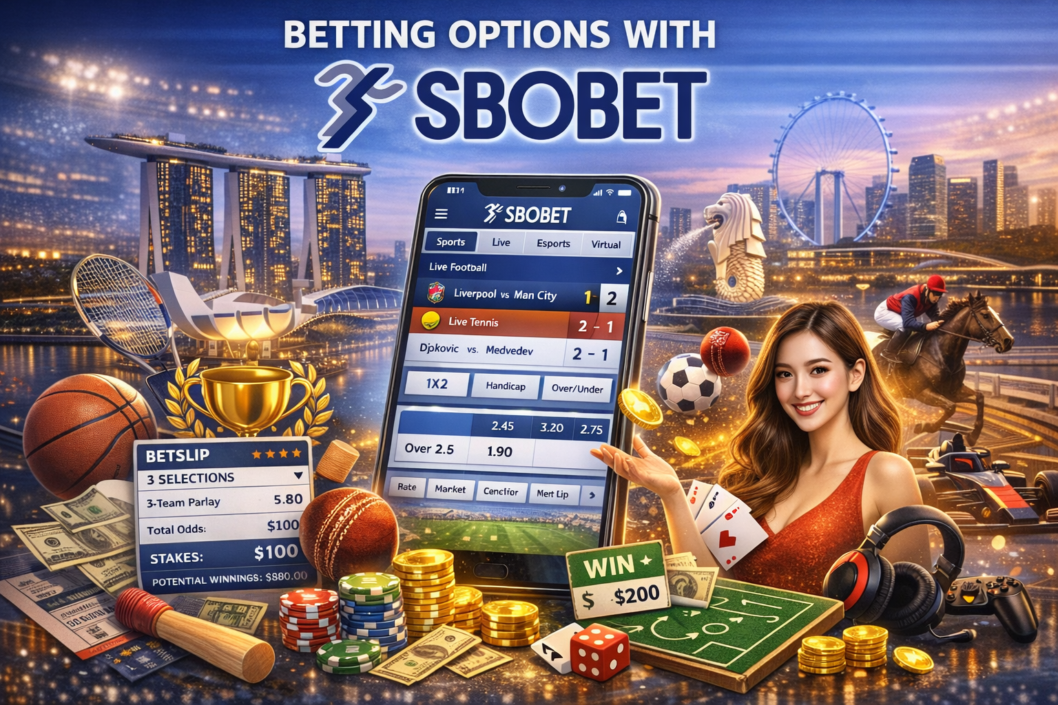 Sbobet betting options